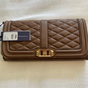 Rebecca Minkoff Love Clutch — Mink, NWT